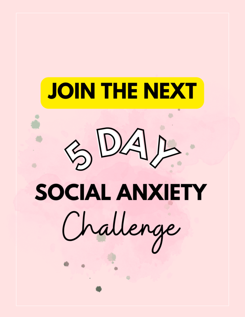 5 day social anxiety challenge widget