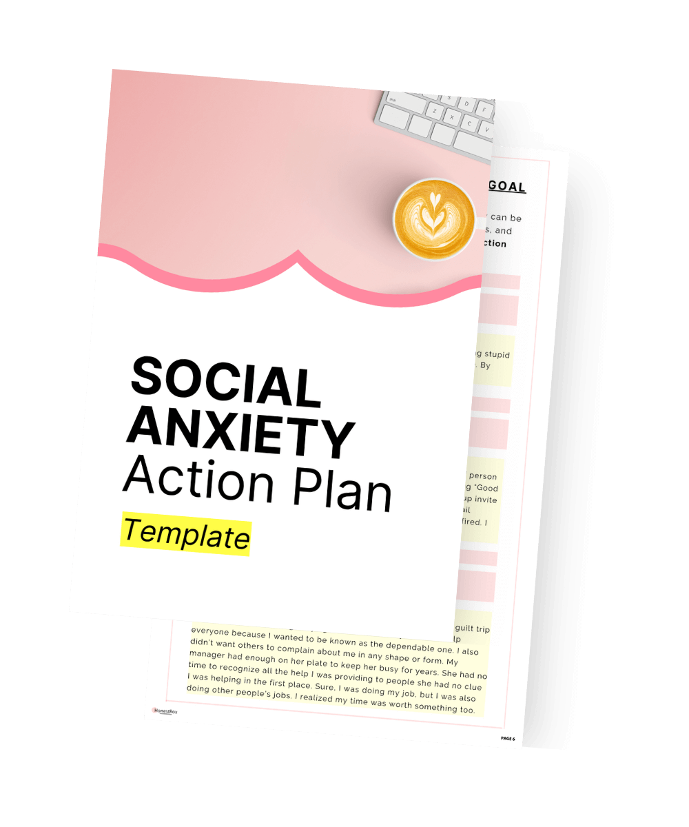 social anxiety action plan template
