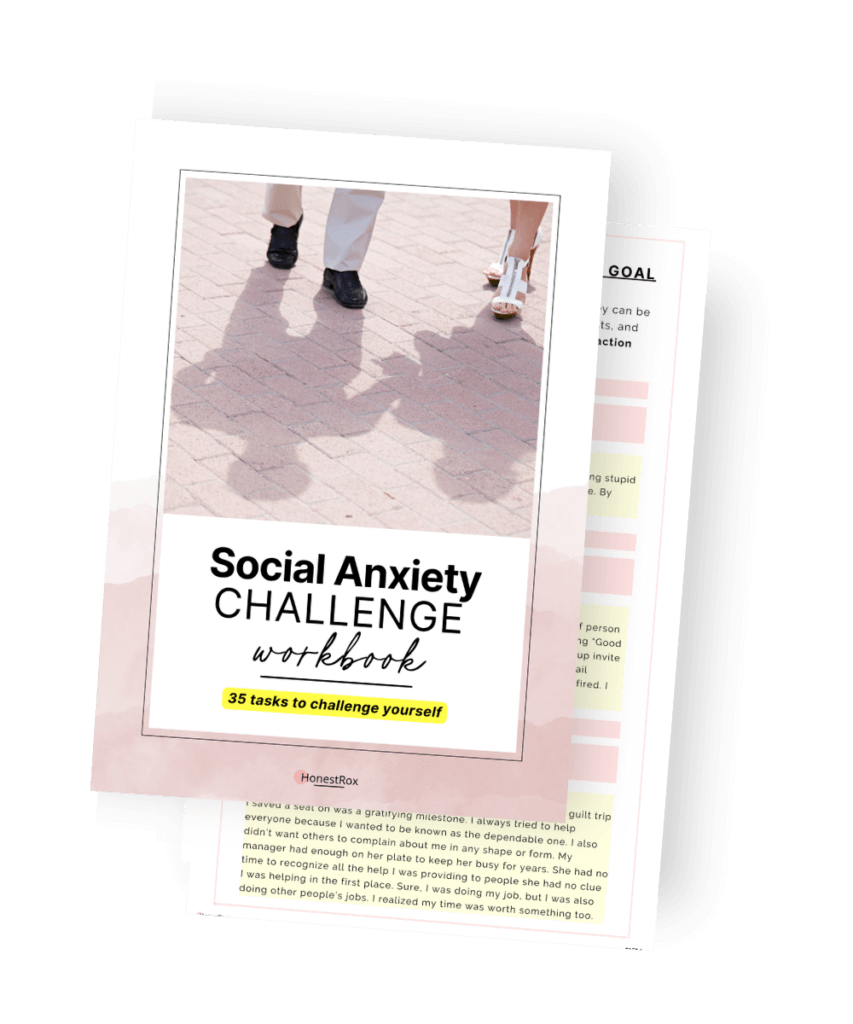 social anxiety challenge workbook tasks